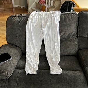 Brand new without tags white jogger pants size XL.